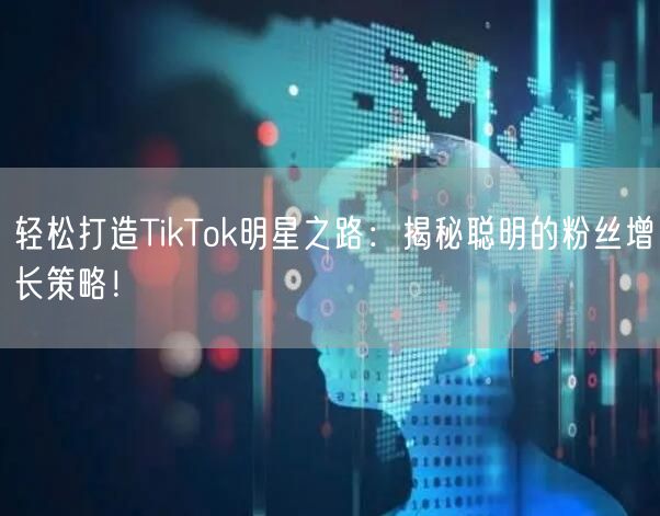 轻松打造TikTok明星之路：揭秘聪明的粉丝增长策略！