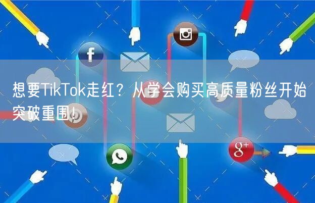 想要TikTok走红？从学会购买高质量粉丝开始突破重围！