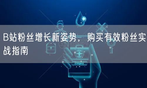 B站粉丝增长新姿势，购买有效粉丝实战指南