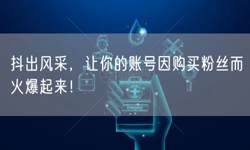 抖出风采，让你的账号因购买粉丝而火爆起来！