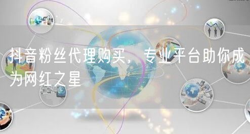 抖音粉丝代理购买，专业平台助你成为网红之星