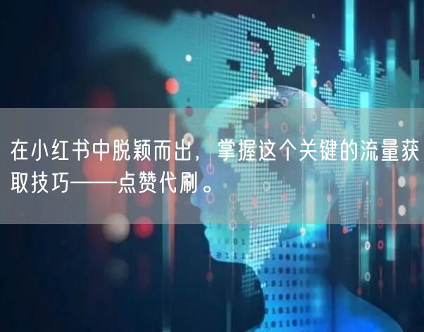 在小红书中脱颖而出，掌握这个关键的流量获取技巧——点赞代刷。