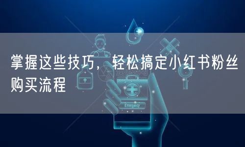 掌握这些技巧，轻松搞定小红书粉丝购买流程