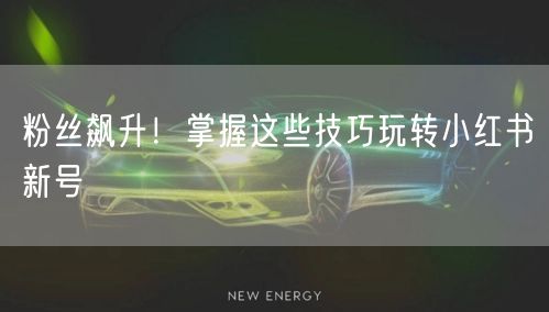 粉丝飙升！掌握这些技巧玩转小红书新号